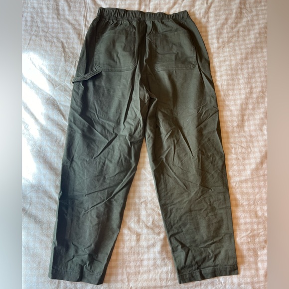 old navy army green pull on utility pants - Picture 4 of 5